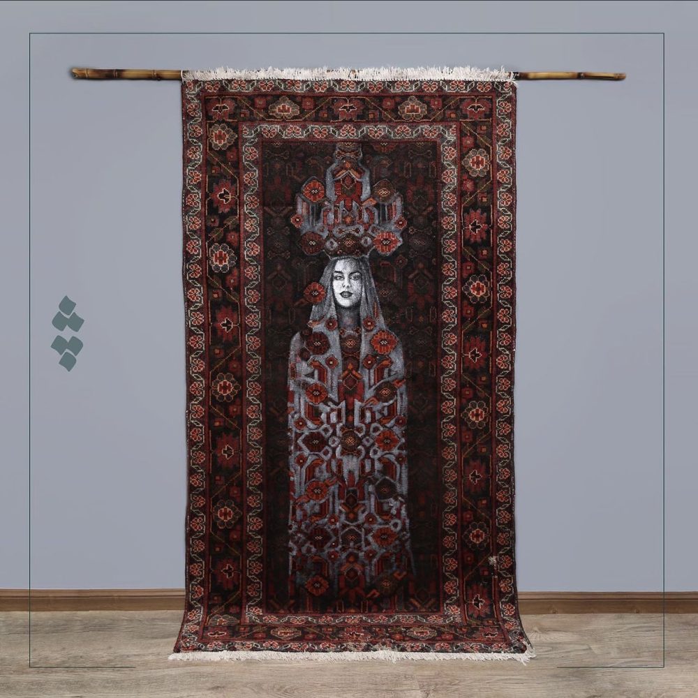 فرش نقاشی 60 ساله همدان