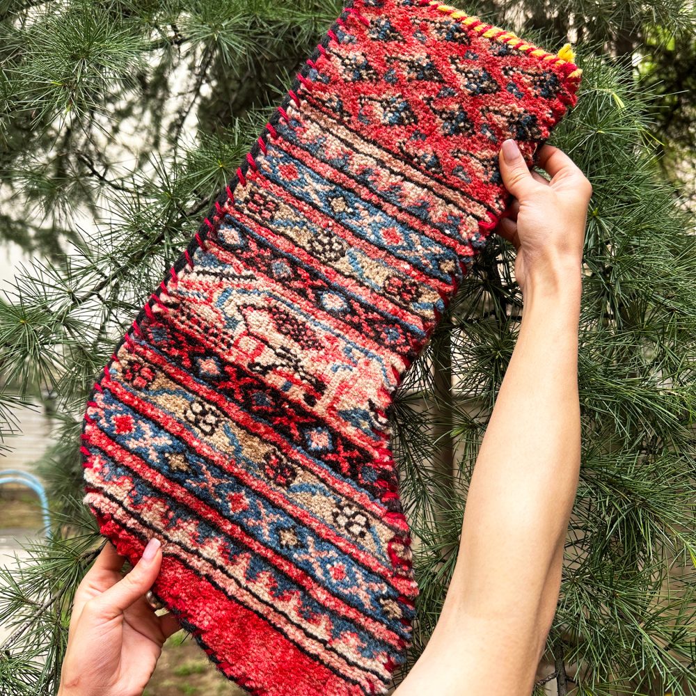 جوراب فرشی کریسمسی دستبافت ساروق اراک